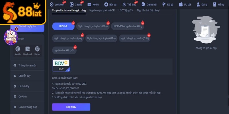 So sánh 88I và Letou về hỗ trợ nạp rút tiền cực kỳ chi tiết